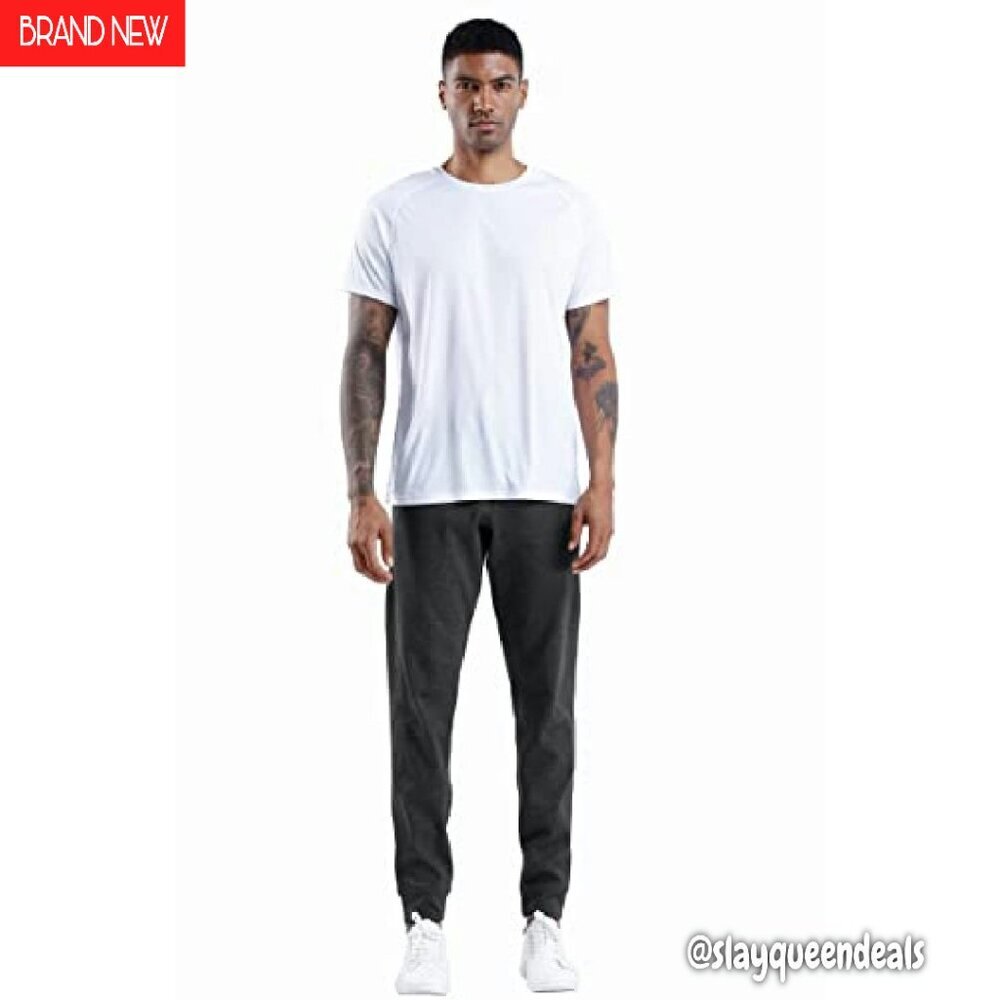 Men's Fleece Joggers with Deep Pockets Loose Fit Active Pants - Picture 6 of 8